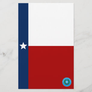 Texas flag stationery