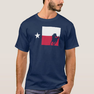 Texas Flag T-Shirt - Cowboy & Horse