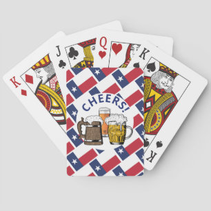 TEXAS FLAG Texan Beer Playing Cards