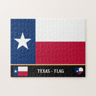 Texas Flag & Texas State USA /America Jigsaw Puzzle