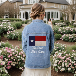 Texas Flag The Lone Star State Denim Jacket