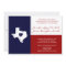 Texas Flag Theme Wedding Invitation Red White Blue