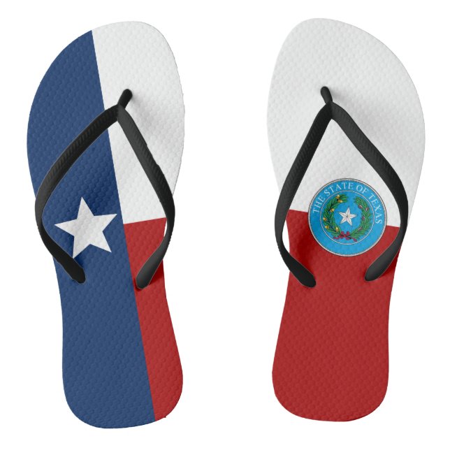 Texas flag thongs (Footbed)