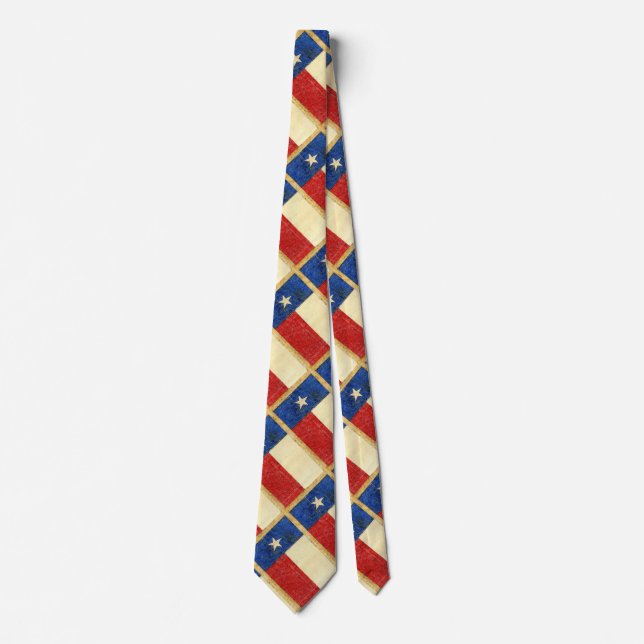 Texas Flag Tie - Charles B. Stewart Drawing 1839 (Front)