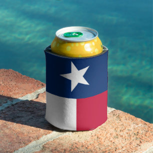 Texas Flag (vertical) Can Cooler
