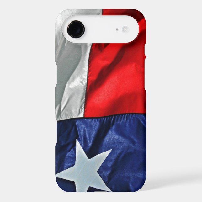 Texas Flag Waving Red White and Blue Case-Mate iPhone Case (Back)