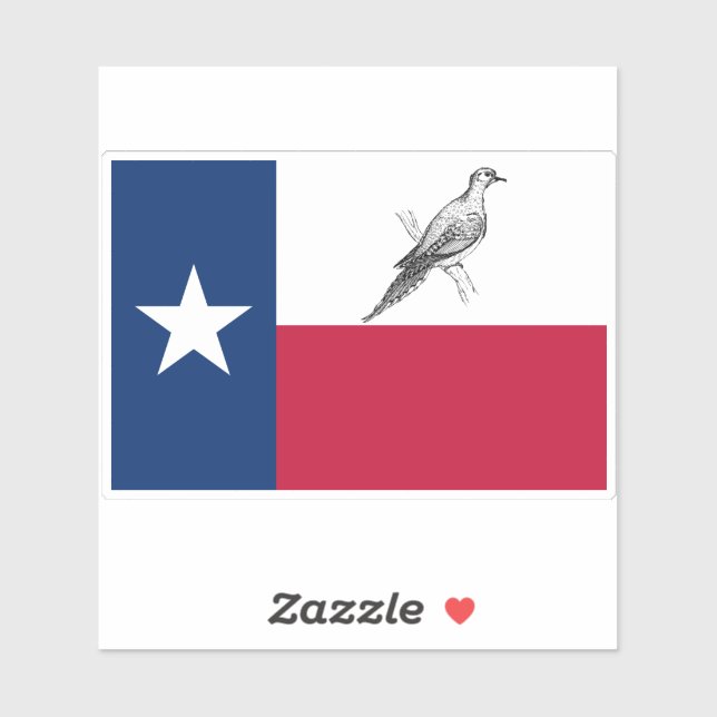 Texas Flag With Dove (Sheet)