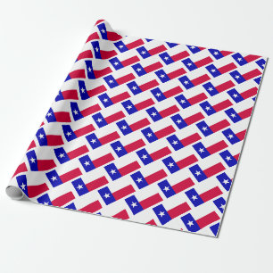 Texas flag wrapping paper