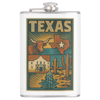 Texas Flask – Stainless Steel Pocket Flask 