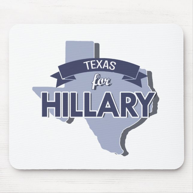 TEXAS FOR HILLARY -.png Mouse Pad (Front)