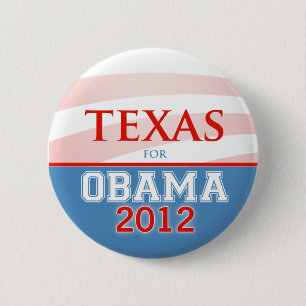 TEXAS for Obama 2012 6 Cm Round Badge