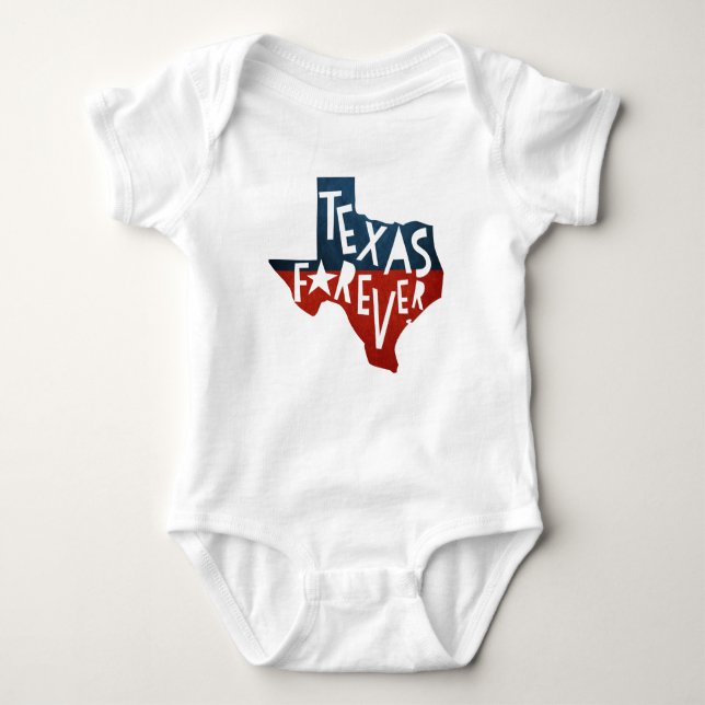 Texas Forever Baby Bodysuit (Front)