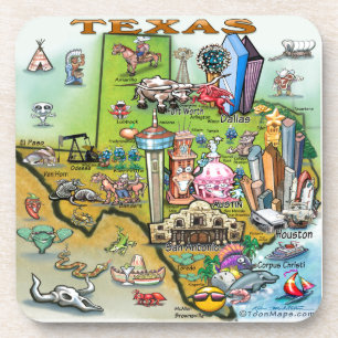 Texas Fun Map Coaster