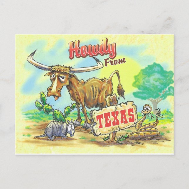Texas Funny Postcard (Front)