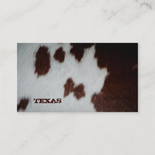 Texas Fur Business Card Cow