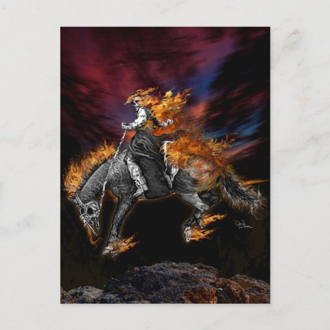 Texas Ghost Rider Postcard (Front)