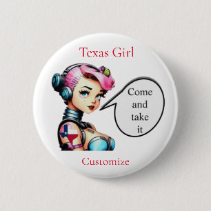 Texas Girl Thunder_Cove 6 Cm Round Badge