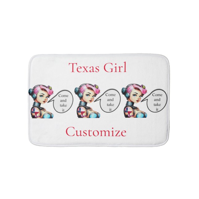 Texas Girl Thunder_Cove  Bath Mat (Front)