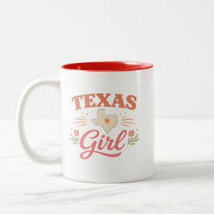 Texas Girl Two-Tone Coffee Mug