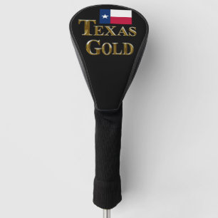 TEXAS GOLD GOLF HEAD COVER