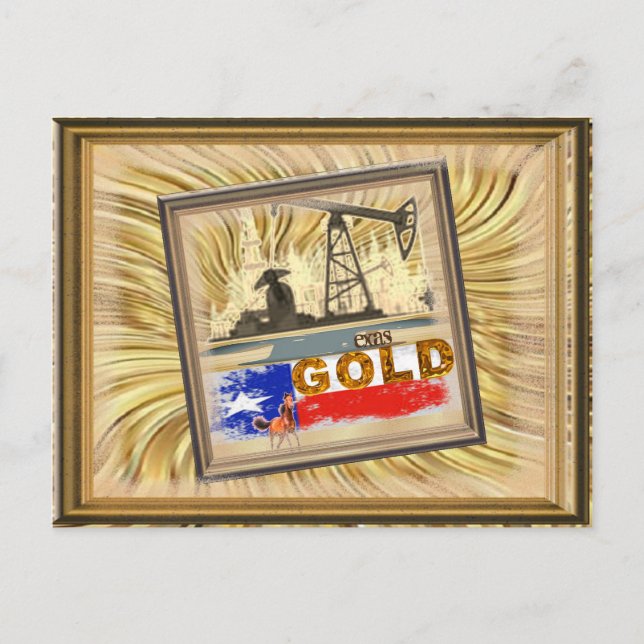 Texas gold postcard (Front)