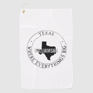 Texas Golf Towel State Personalised