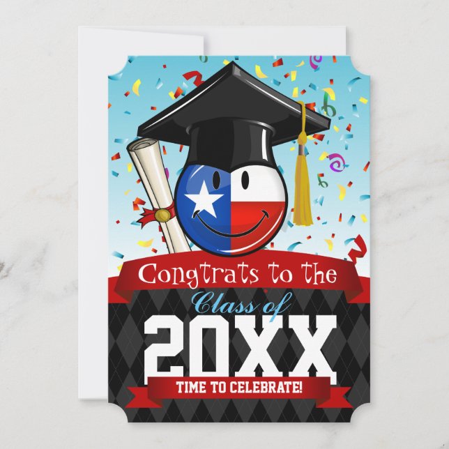Texas Grads Our Favourite Graduate Invitations (Front)