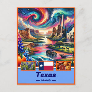 Texas Grandeur Iconic Landmarks & Nature Postcard