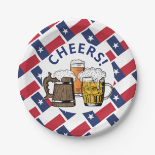 TEXAS Great Texan Beer Paper Plate