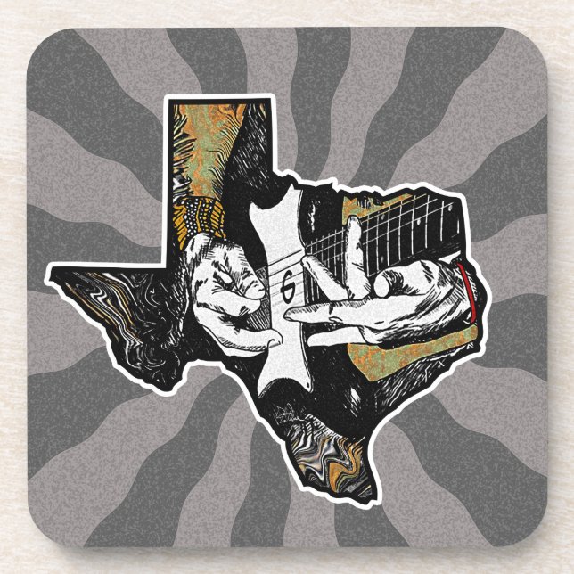 Texas Guitar Coaster (Front)