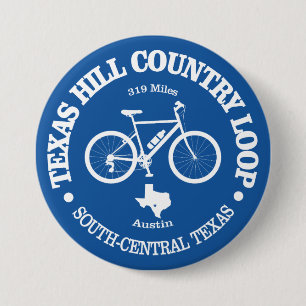 Texas Hill Country (cycling) 7.5 Cm Round Badge