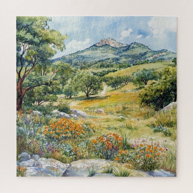 Texas Hill Country Jigsaw Puzzle (Vertical)