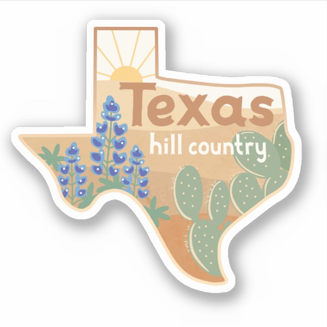 Texas Hill Country Sticker (Front)