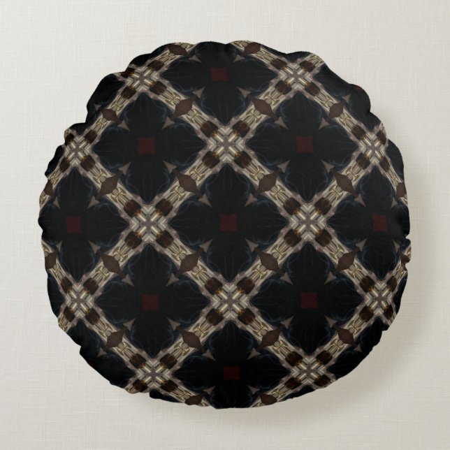 Texas Ho-Down Decor Pattern Round Cushion (Front)
