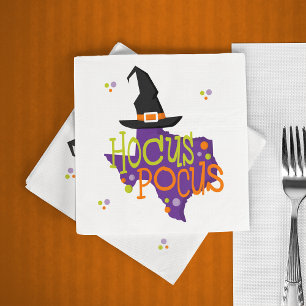 Texas Hocus Pocus Halloween Napkin