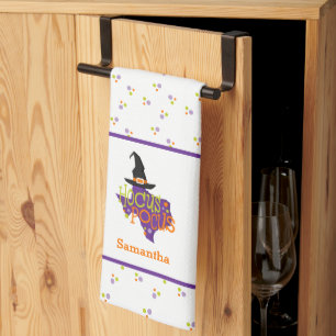 Texas Hocus Pocus Halloween Tea Towel
