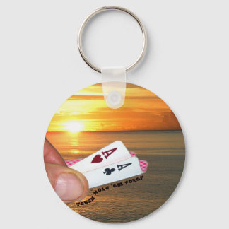 Texas Hold ‘em Sunset Key Ring