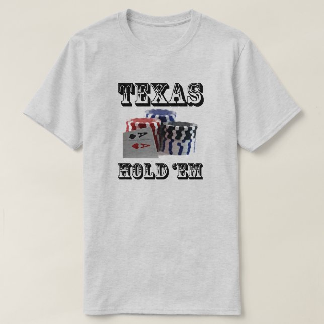 Texas Hold 'em T-Shirt (Design Front)