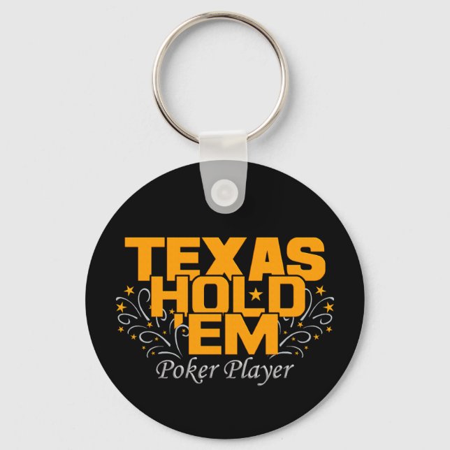 Texas Hold'Em Poker Key Ring (Front)