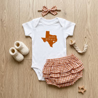 Texas Home Grown | Burnt Orange and White