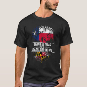 Texas Home Maryland Roots State Tree Flag Shirt Lo
