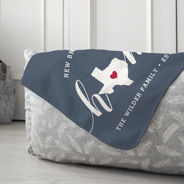 Texas Home State Personalised Sherpa Blanket (Creator Uploaded)