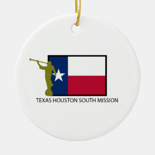 TEXAS HOUSTON SUOTH MISSION LDS CTR CERAMIC ORNAMENT