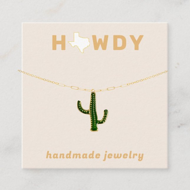  Texas Howdy Earring Jewellery Display Card (Creator Uploaded)