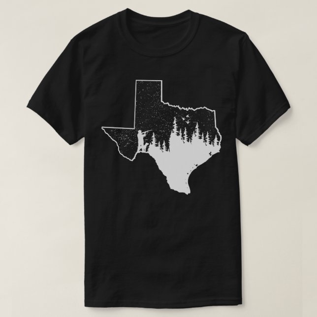 Texas Hunting Duck Gifts T-Shirt (Design Front)