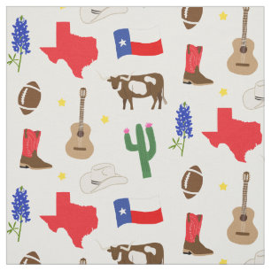Texas Icons Fabric