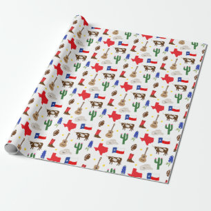 Texas Icons Wrapping Paper