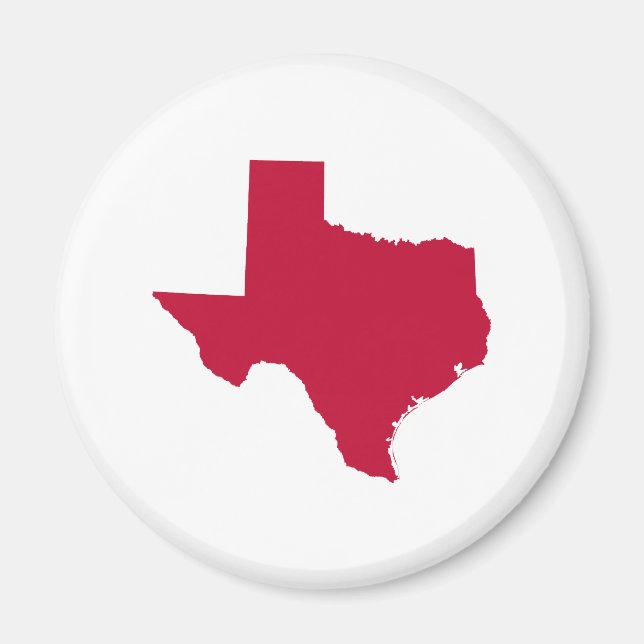 Texas in Red Magnet (Front)