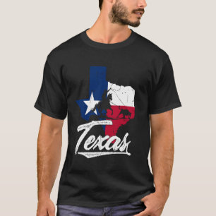 Texas Independence Day Since 1836 Map Of Texas Wit T-Shirt