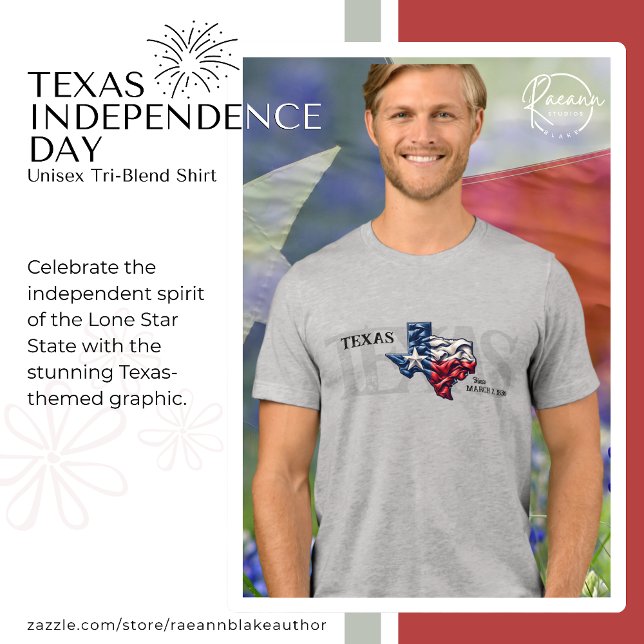 Texas Independence Day Unisex Tri-Blend Shirt (Creator Uploaded)